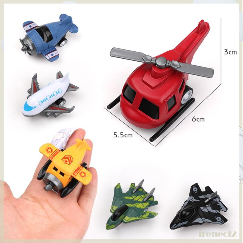 Set 6 Máy Bay Đồ Chơi Kéo Dây Sau Lưng Cho Bé