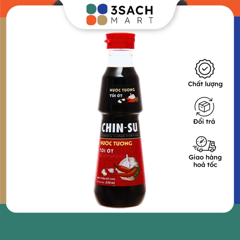 Nước Tương Chinsu Tỏi Ớt (Chai 330ml)