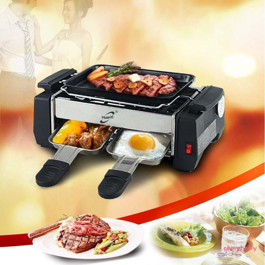 Bếp nướng gia đình chống dính công suất cao 1000W Raclette không khói