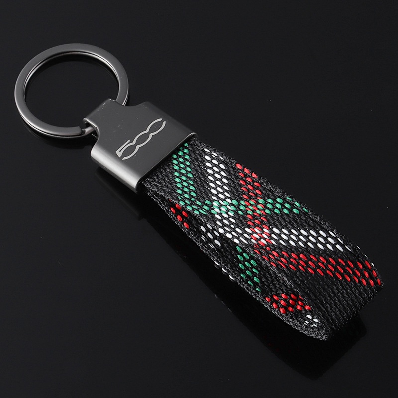 Móc Chìa Khóa Bằng Vải oxford Hình Bọ Cạp Cho fiat 500 abarth logo zerocento 1100