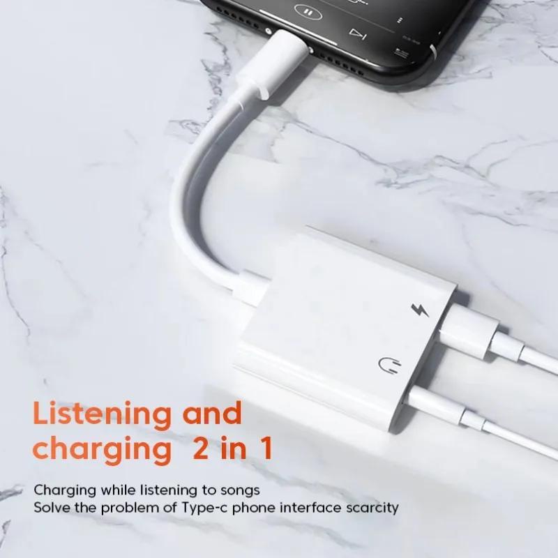 Dây Cáp Âm Thanh Chuyển Đổi 2 Trong 1 Từ usb c Sang 3 jack Cắm 5 mm type-c 3.5mm aux Cho Tai Nghe