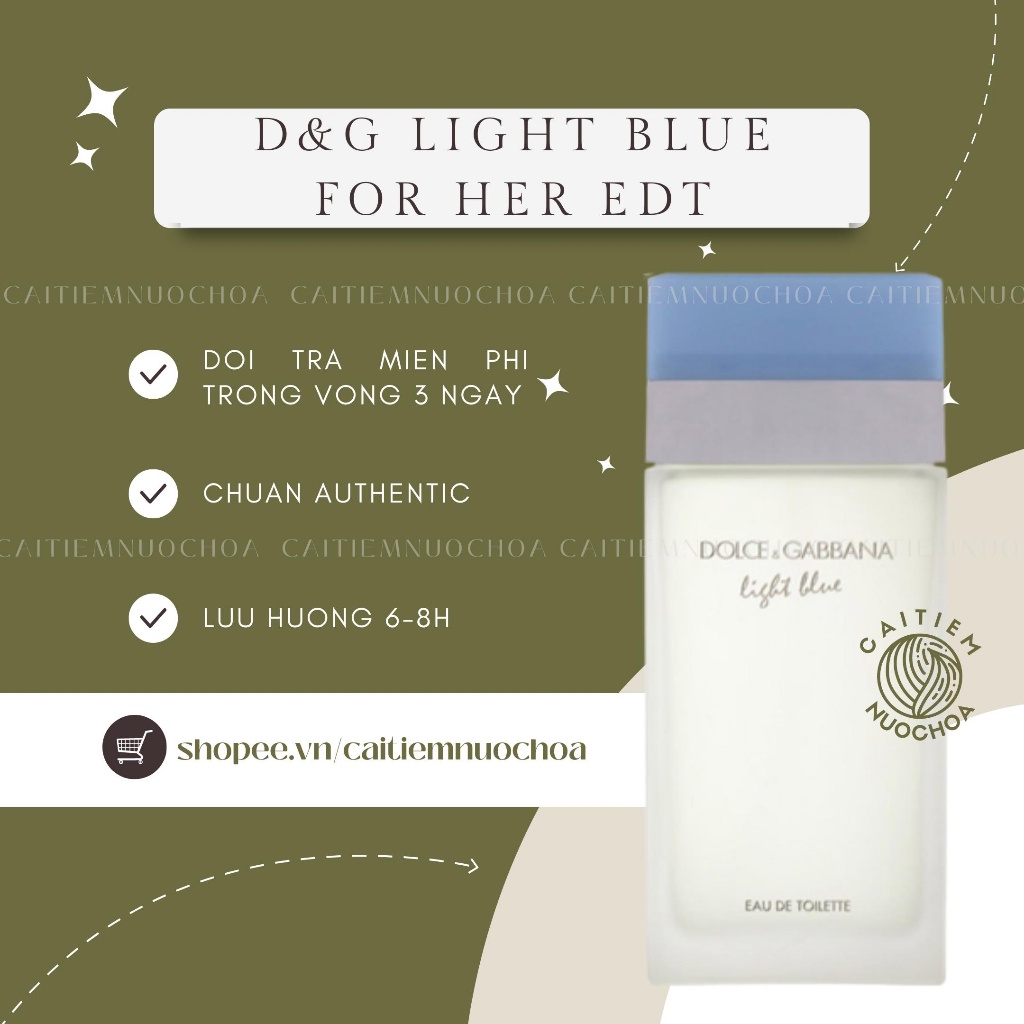 ✨ Nước hoa D.G Light blue for her 10ml - 𝘊𝘢𝘪𝘵𝘪𝘦𝘮𝘯𝘶𝘰𝘤𝘩𝘰𝘢 ✨