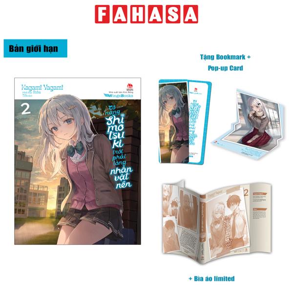 Sách Cô Nàng Shimotsuki Trót Phải Lòng Nhân Vật Nền - Tập 2 - Bản Giới Hạn - Tặng Bookmark + Pop-Up Card +Bìa Áo Limited