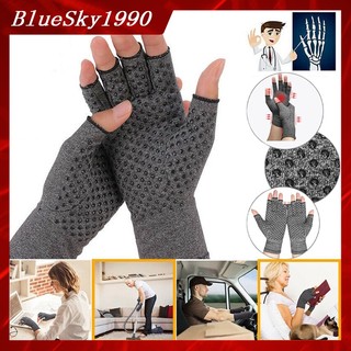 1 Đôi Tay Cổ Tay Đau Đau Giảm Nén Ấm Đạp Xe Ngoài Trời Găng Tay Thể Thao Màu Xám