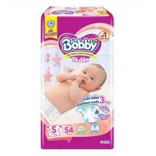 Tã dán Bobby size S54 miếng (Cho bé 4 - 8kg)