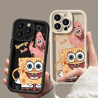 Ốp Điện Thoại Silicon Mềm Hình Spongebob Vui Nhộn Cho IPhone 11 12 13 14 15 Pro Max 14 15 Plus 7 8 Plus X XR XS Max