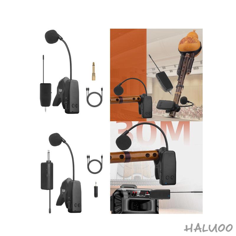 Bộ Micro Không Dây Có Kẹp Gắn Đàn Guitar Bền Bỉ Có Thể Sạc Lại