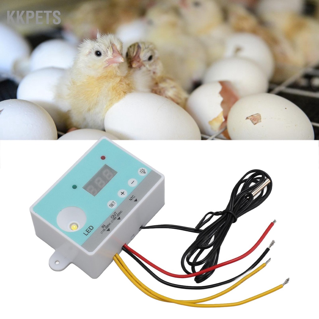 KKPETS Bộ Điều Khiển Nhiệt Độ Máy Ấp Tự Động Với Màn Hình HD Trứng Có