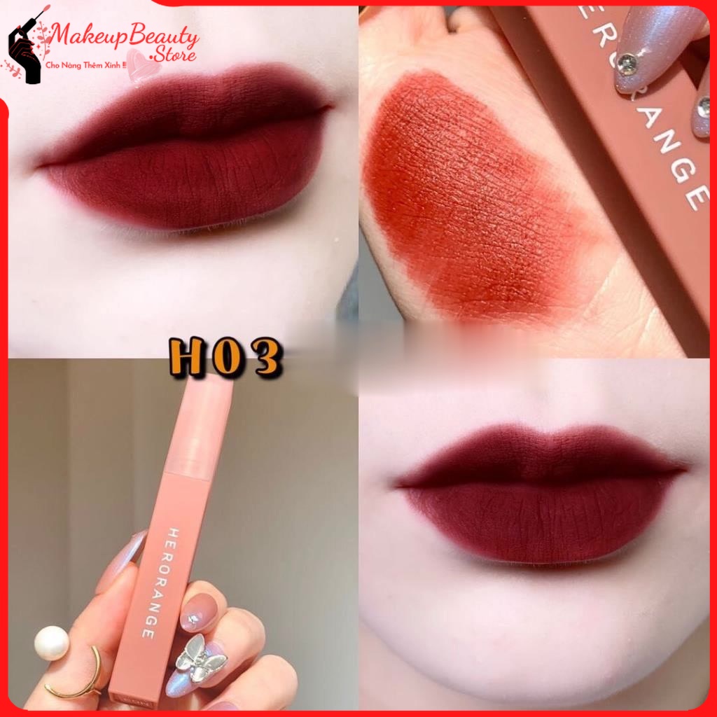 Son Kem Lì HERORANGE Thân Vuông MS 256