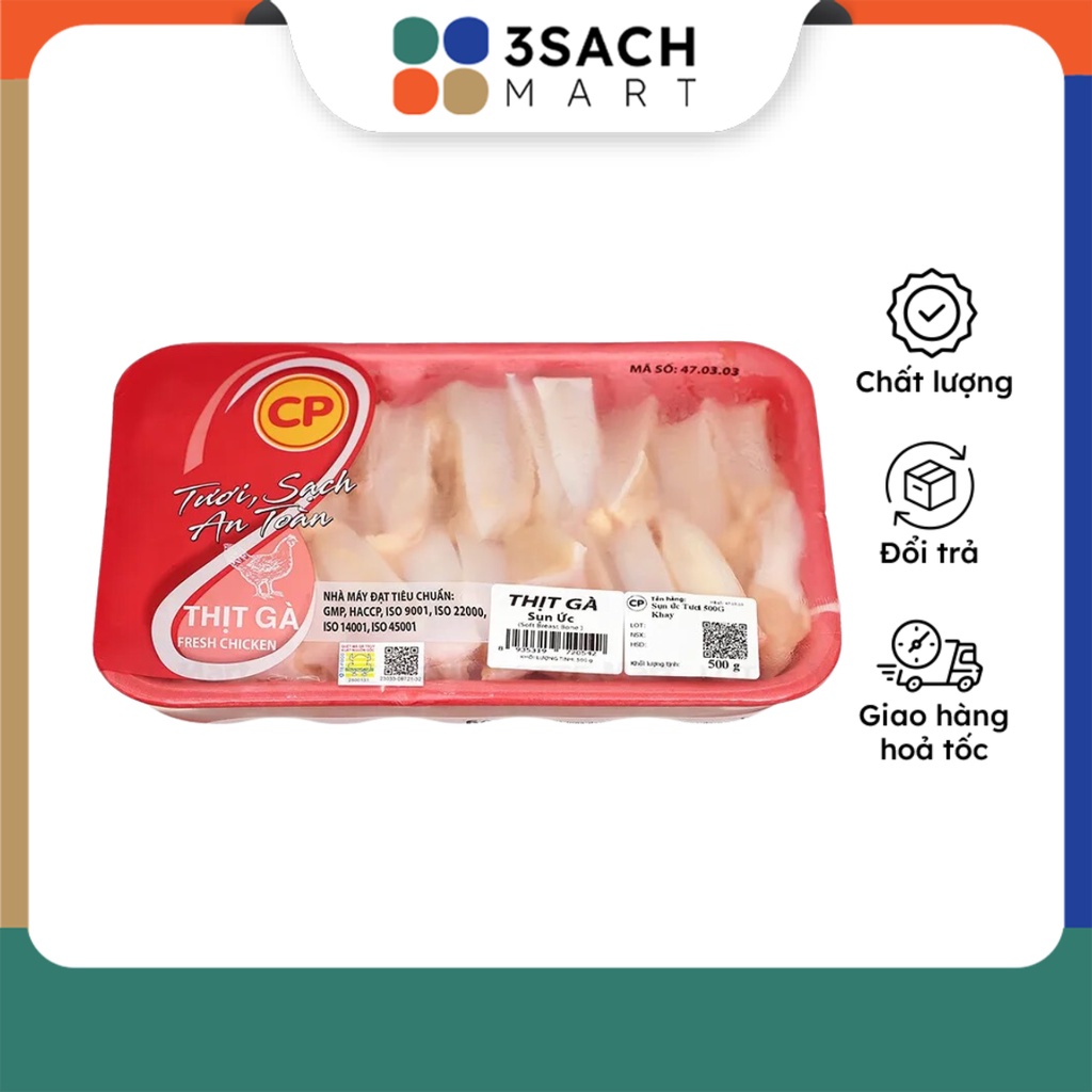 Sụn Ức Gà CP (Khay 500g)