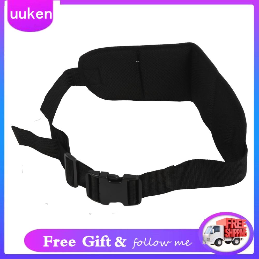 Uukendh Wheelchair Waist Restraint Belt Harness Black Quick Release Bu