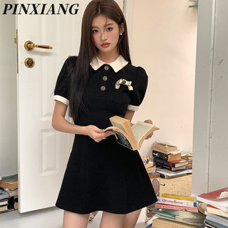 Đầm polo Ngắn Tay Dáng Chữ A Ôm Eo Thời Trang Cho Nữ