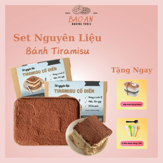 Set nguyên liệu tự làm 2 hộp bánh Tiramisu