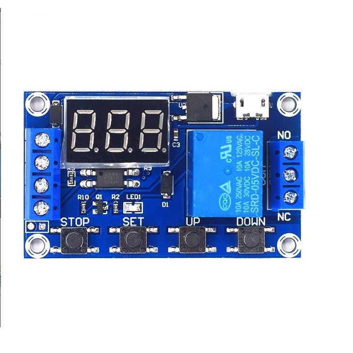 Mạch tạo trễ 0-999 phút dùng Relay JZ-801/M421 , Mạch hẹn giờ 5V-30V đóng ngắt thiết bị # linh kiện 