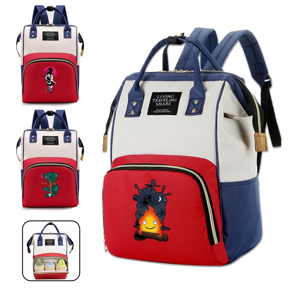 New Diaper Bag Mommy Bag Backpack Travel Supplies Baby Bag Large Capacity Travel Organizing Bag Japa
