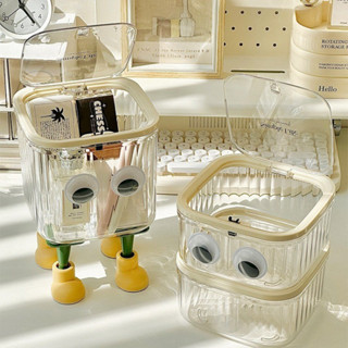 Thùng rác để bàn Hộp lưu trữ Mini Bàn hoạt hình Hộp đựng rác nhỏ