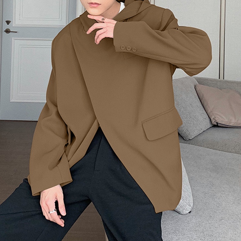 Incerun Bộ Quần Áo Có Mũ Trùm Đầu Màu Trơn Giản Dị Dành Cho Nam