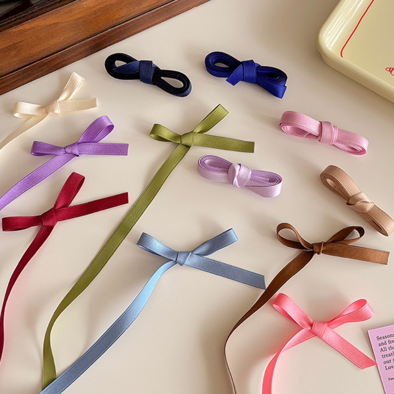 Dây Buộc Tóc Ruy Băng Thắt Nơ Dài 2m Thời Trang Hàn Quốc Cho Nữ