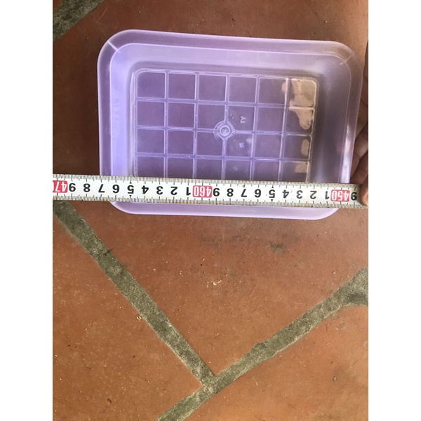 Khay nhựa trắng cứng 3 size đựng đồ dùng học tập, đựng giấy A4, cho gà chim tắm và ăn