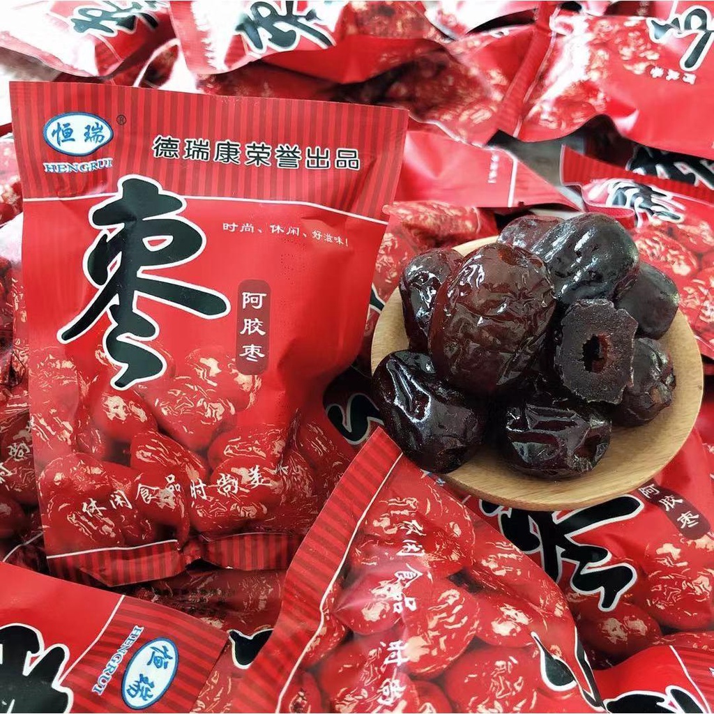 Nhà máy bán hàng trực tiếp gói nhỏ độc lập Ejiao táo tàu không hạt kẹo chà là vàng sợi kẹo chà là bán buôn súp