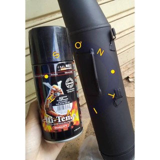 Chai sơn xịt sơn xe máy Samurai H1 H2 Sơn Chịu nhiệt màu bạc hoặc màu đen mờ
