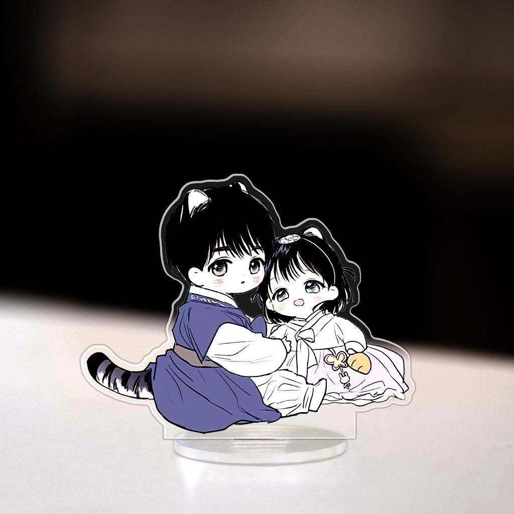 Mô hình standee No Love Zone Han Jihuyk Lee Eun Gyeom Yoonji chibi ngoại truyện cute dễ thương cao 8cm