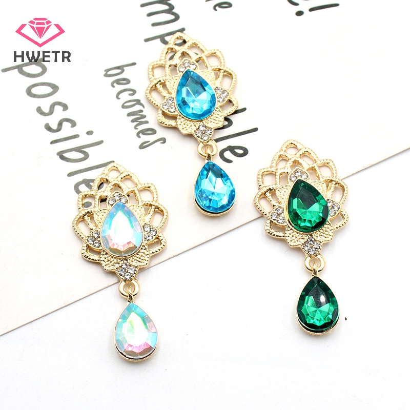 Trâm Cài Áo Bằng Hợp Kim Đính Đá Hình Giọt Nước Thời Trang Mới