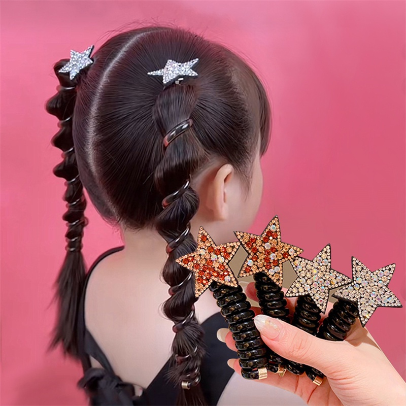 1 Dây Cột Tóc Trong Suốt Đính Ngọc Trai Ngôi Sao Thời Trang Cho Nữ