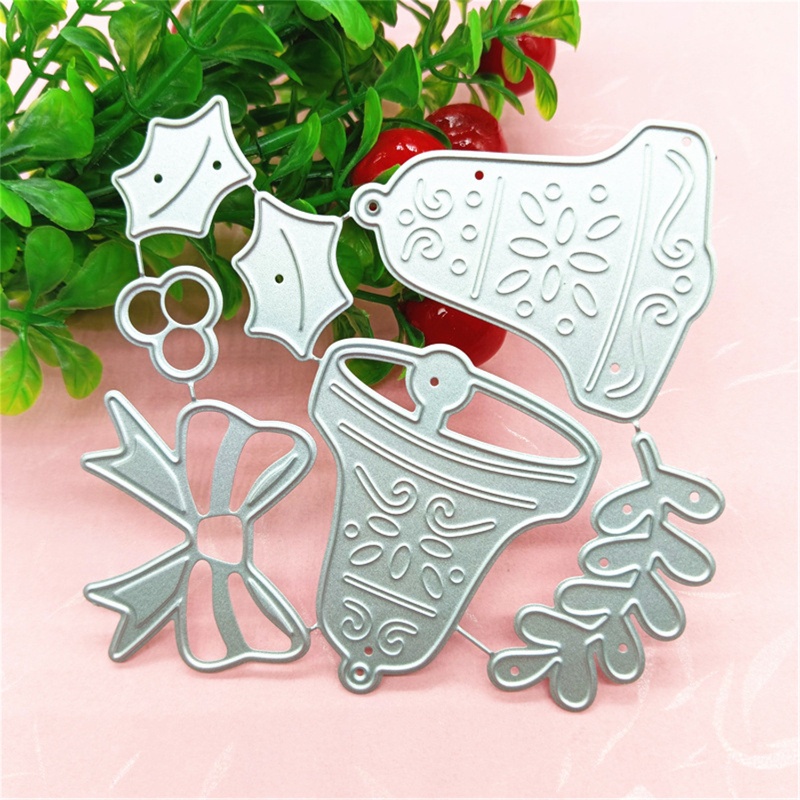 ✿ Khuôn Cắt Giấy Kim Loại Hình Chuông Giáng Sinh