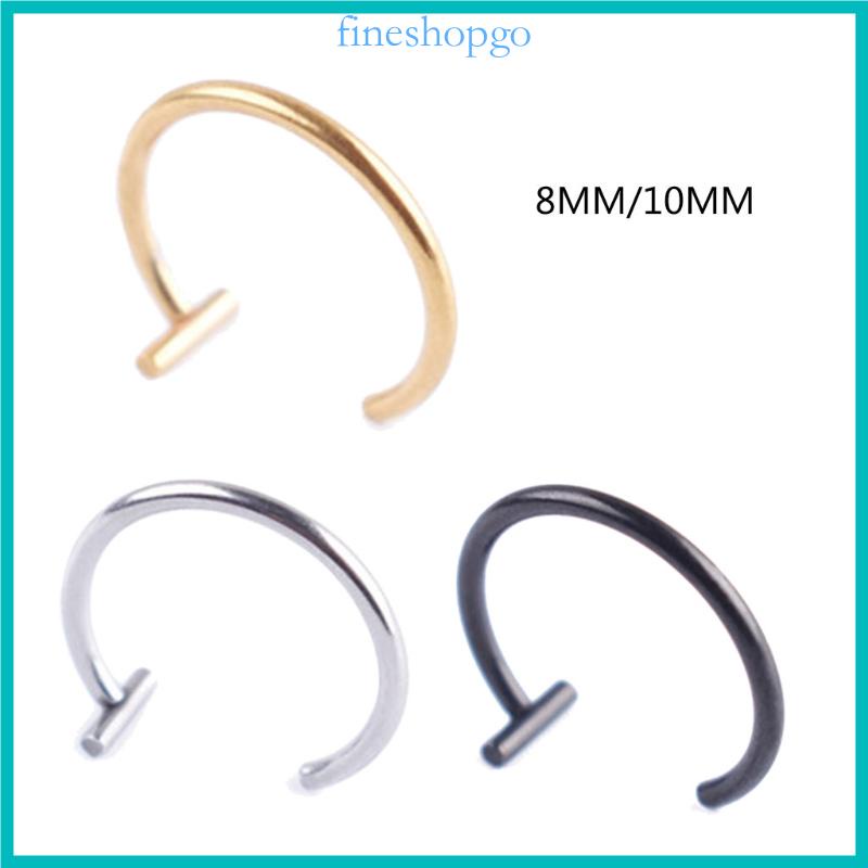 Set 5 Khuyên Mũi / Môi / Tai Giả Xỏ Lỗ Kèm Kẹp Trang Sức