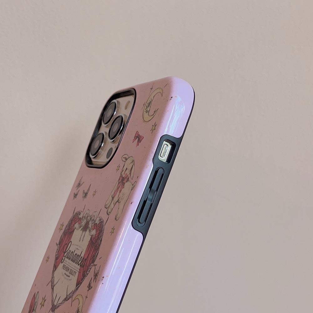 Vỏ Bao Da Điện Thoại Cứng Hình Thỏ Bông Cho iphone 11 12 12pro 12promax 13 13pro 13promax 14 14pro 14promax Ốp