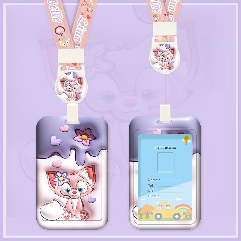 Ví Đựng Thẻ Xe Buýt / Thẻ Họa Tiết Hoạt Hình 3d Dễ Thương Thoải Mái Chống Rơi Tiện Dụng