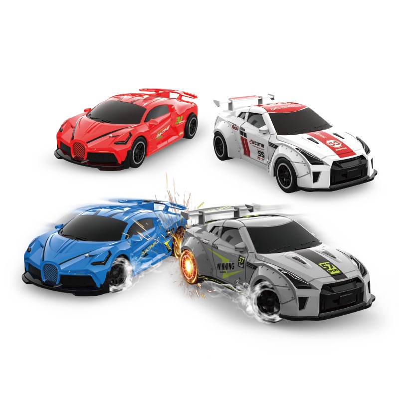 Xe Drift 1/24 GTR đẩy trớn tự Drift đánh lái dành cho bé trai, chất liệu nhựa ABS chống va đập