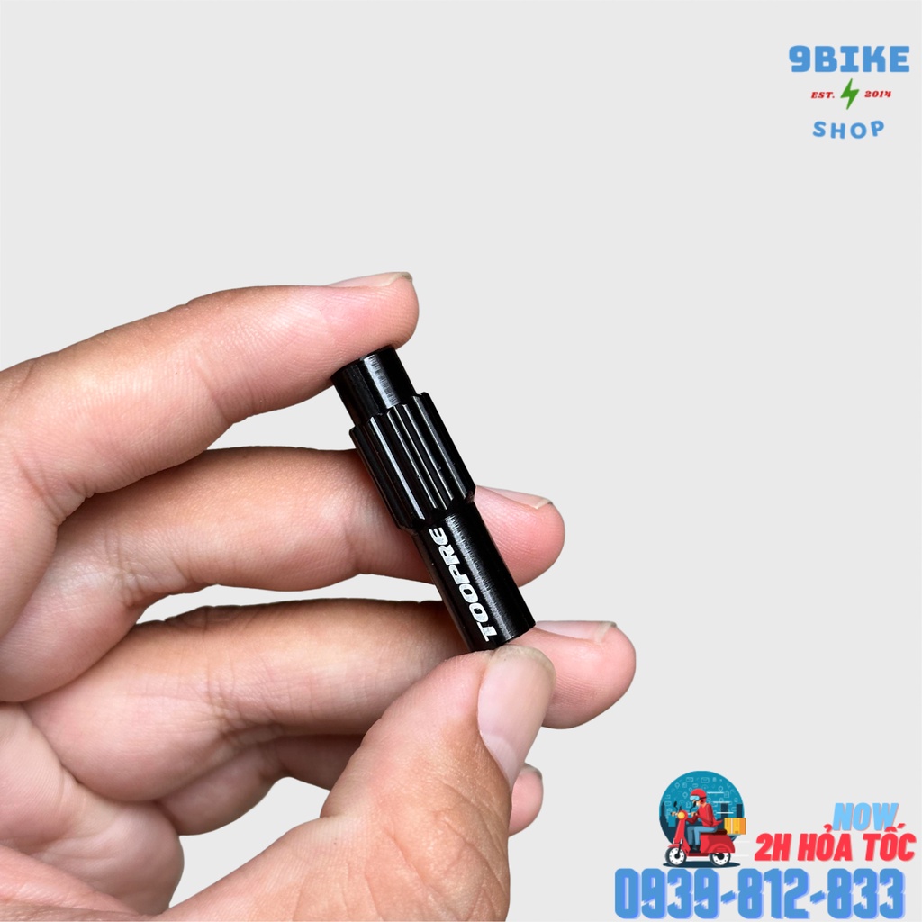 Ốc tăng dây đề dây thắng nhôm cnc siêu nhẹ siêu nét TOOPRE màu đen - GIÁ 1 CÁI