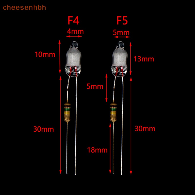 Set 10 Bóng Đèn neon 4 * 10mm 5 * 13mm Đa Dụng Chất Lượng Cao