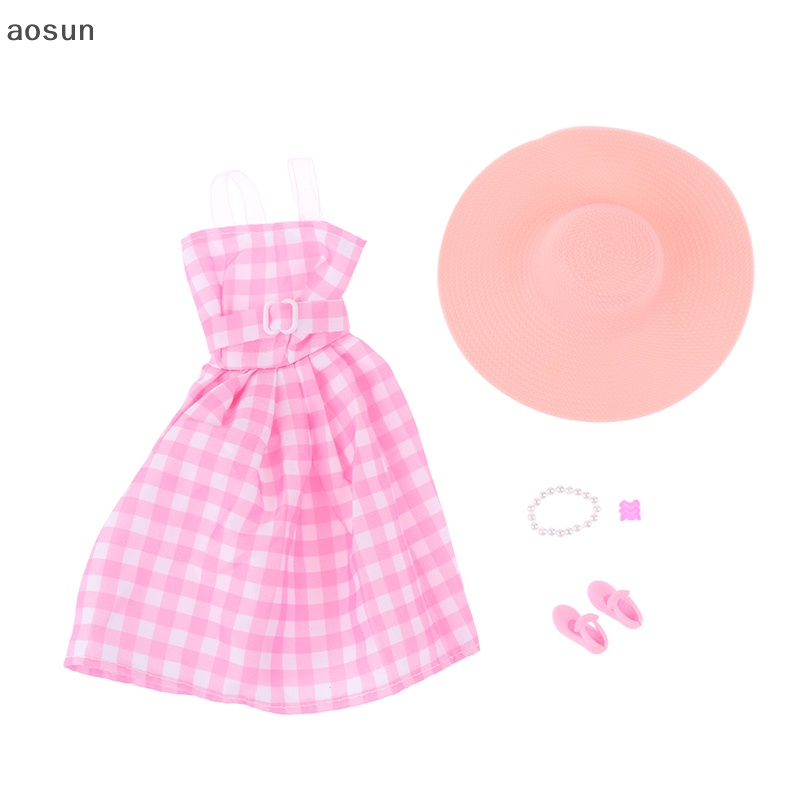 Aosun Đầm Thời Trang Xinh Xắn Cho Búp Bê 30cm
