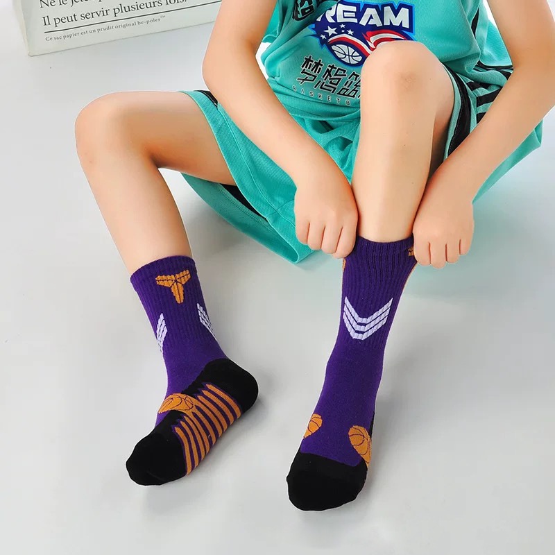 Vớ Thể Thao cotton Chống Trượt Thấm Hút Mồ Hôi Cho Bé Trai Và Gái 8-15 Tuổi