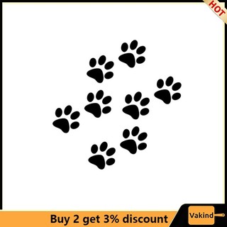 Miếng dán vinyl sợi carbon VAKIND hình dấu chân mèo 3D trang trí xe ô tô xe máy