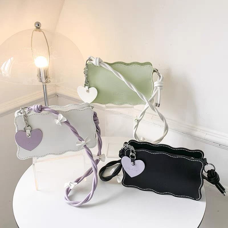 Túi Tự Đan, Túi Handmade Đeo Vai Da Pu Thắt Nơ Cute Dây Xoắn Xinh Xắn Làm Quà Tặng Bạn Gái Ý Nghĩa - EB94