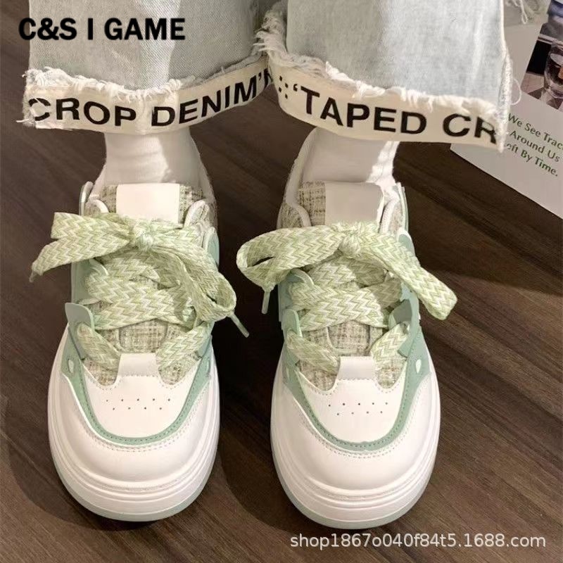 C＆S  Giày thể thao giày nữ giày bánh mì nữ đế cao 2023 Siêu Mềm Xinh Xắn FBX2390QIQ 37Z230912