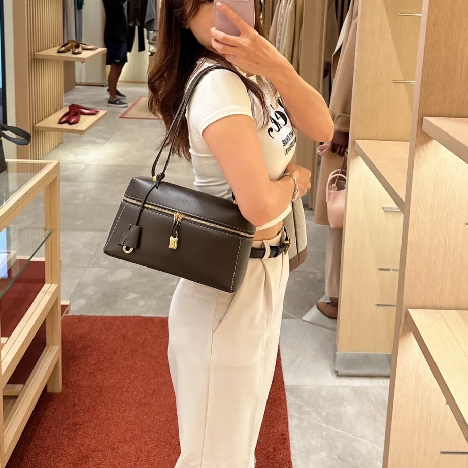 Túi xách nữ 🌵loro piana🌵 extrabag Lp27 Satchel chéo vai một túi trang điểm