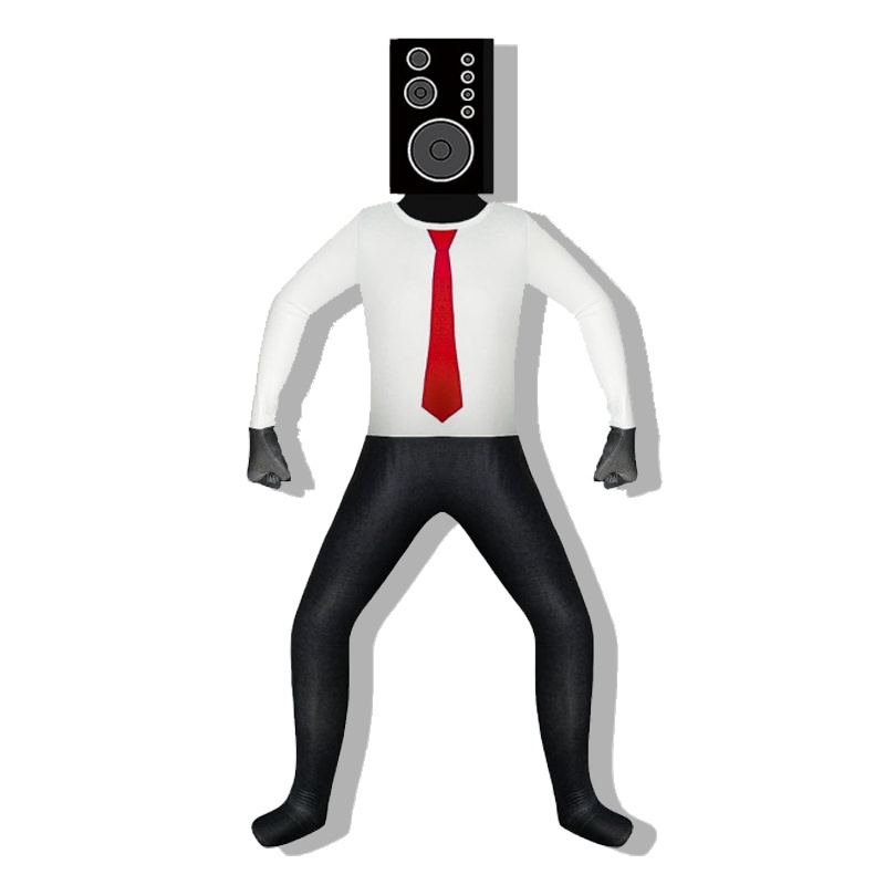 Skibidi Toilet Cosplay Costume Game Speaker Man Tv Man Camco