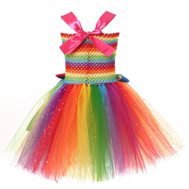 Đầm Công Chúa Cánh Bướm Màu pastel Hóa Trang halloween 2023 Cho Bé Gái