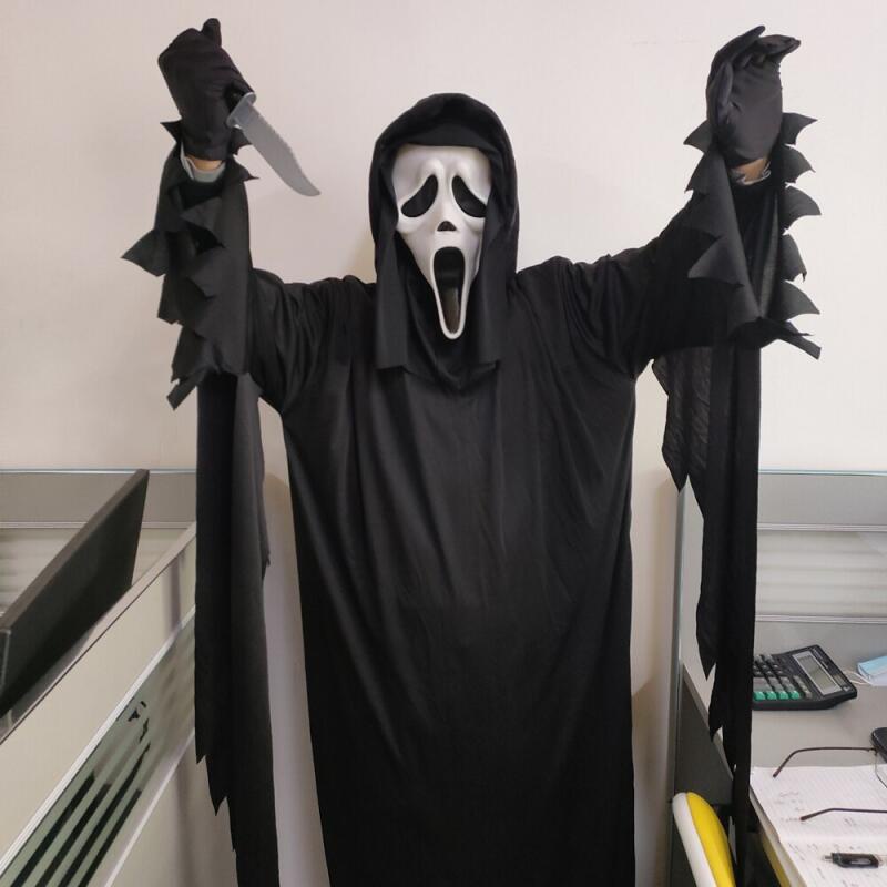 Mặt Nạ Hóa Trang Ma Quỷ Đen Kinh Dị Cho Bé Dịp halloween