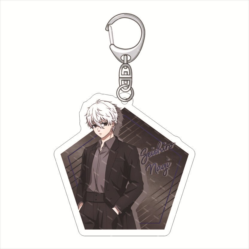 Móc khoá Anime Manga Blue Lock Anime Itoshi Rin Chigiri Hyoma Suit Series Acrylic Cute phụ kiện trang trí dễ thương