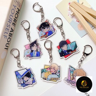 Móc Khóa Acrylic Hình Thám Tử Conan Hoạt Hình Dễ Thương