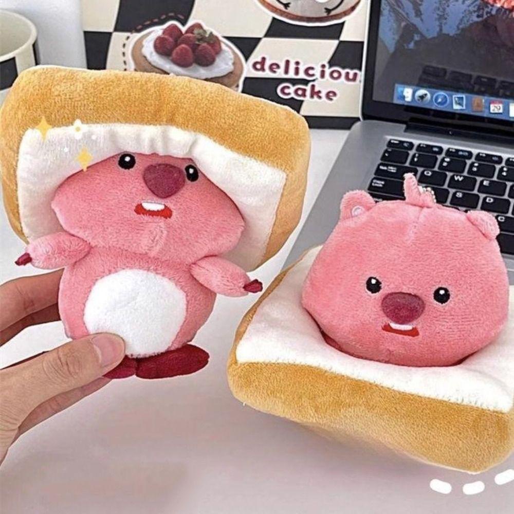 Shanrong beaver loopy Móc Khóa Bông Mềm Mại Họa Tiết Hoạt Hình Dễ Thương