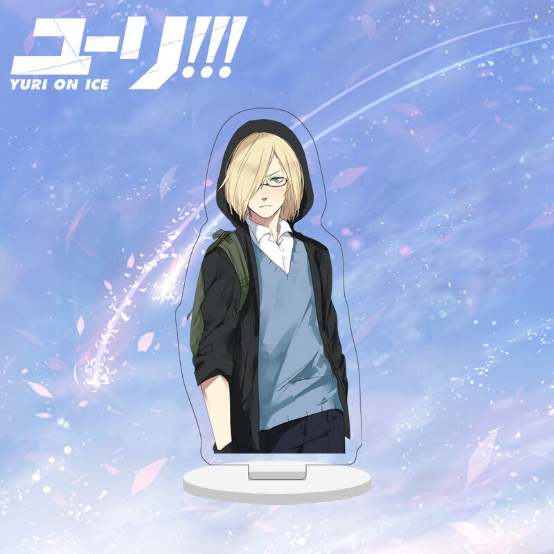 Mô hình Standee Yuri!!! On Ice Victor Nikiforov BL Anime để bàn tượng nhựa acrylic trong suốt Phụ kiện trang trí