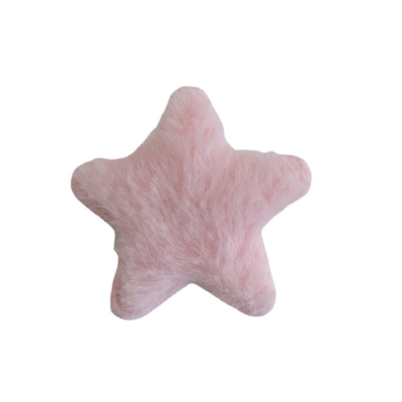 Kẹp Tóc Ngôi Sao Năm Cánh Phối Lông Nhung Dễ Thương Xinh Xắn Cho Bé Gái y2g yabi