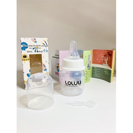 Bình sữa sơ sinh Loluli nhựa PP 60ml